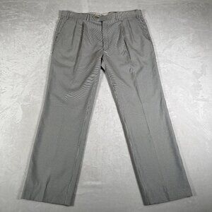 Lauren Ralph Lauren Dress Pants Men Size W38 L34 Striped Slash Pockets Pleated